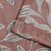 Modern Bohemian Leaves Room Darkening Semi-Blackout Curtains, Set of 2 by Blue Nile Mills - 4 of 4