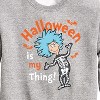 Boys' - Dr. Seuss - Halloween Is My Thing Graphic Long Sleeve Fleece Sweatshirt - 2 of 4