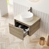 GDFStudio Winfough Modern Bathroom Vanity with Round Basin and Drawer - 2 of 4