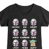 Girls' - The Mandalorian - Mandalorian Moods Fitted Short Sleeve Graphic T-Shirt - 2 of 4