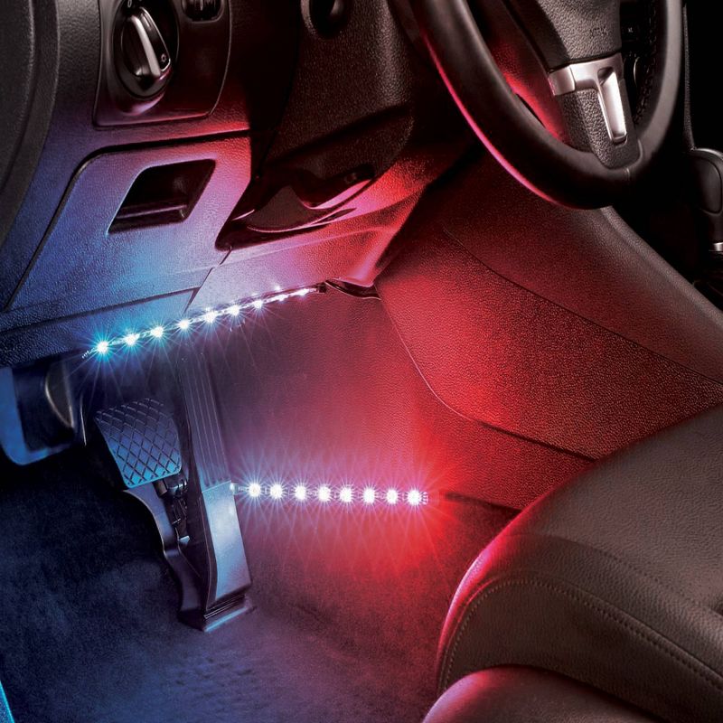Monster 4pk Bluetooth LED Light Strips for Car, 5 of 8