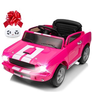 Licensed Shelby GT350 12V Toddler Ride on Toys Cars, Kids Electric Vehicle w/Remote Control, Soft Start, Rear Suspension, Bluetooth, 3 Point Safe Belt - 1 of 4