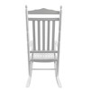 Rocking Camping Chair, Outdoor Rocking Chair With Slatted Backrest, Solid Wood Frame, Armrest, Up To 280LBS Load-bearing Capacity Rocking Chair - 3 of 4