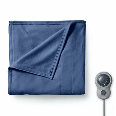Sunbeam Electric Heated Plaid Fleece Throw With Push Button Control : Target
