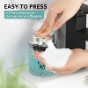 Chery Life Foaming Soap Dispenser, Clear Glass Foam Hand Soap Dispenser with Plastic Sliver Pump - 2 of 4