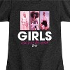 Girls' - Barbie - Will Save The World Fitted Short Sleeve Graphic T-Shirt - 2 of 4