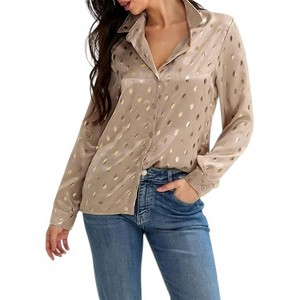 Women's Having a Ball Foiled Blouse - Mazik - 1 of 3