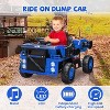 12V Kids Ride-On Dump Truck with Remote Control, Bluetooth/MP3, LED Lights, 4-Wheel Suspension, Automatic Lifting Bed, Dual Motors - 4 of 4