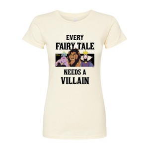 Women's - Disney Villains - Every Fairy Tale Needs A Villain Fitted Graphic T-Shirt - 1 of 3