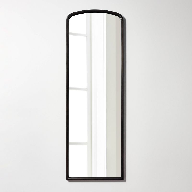  22" x 65" Wood Arched Decorative Floor Mirror Woodgrain - Threshold™ designed with Studio McGee, 1 of 7