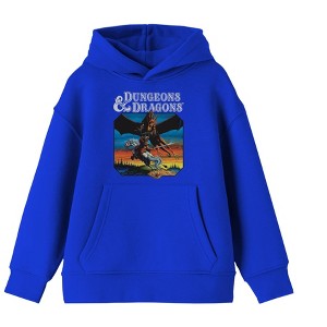 Dungeons & Dragons Game Cover Art Boy's Royal Blue Sweatshirt - 1 of 2