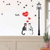 Slickblue Decorative Cat Love Wall Sticker – Waterproof Vinyl Decal for Smooth Surfaces, Easy to Apply (13x23.5") - 2 of 3
