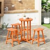 WestinTrends Malibu All Weather Hdpe Outdoor Patio Counter Height Bistro Set (4-Piece) - 2 of 4
