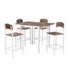 NicBex 5-Piece Industrial Style Dining Table Set & Chairs for Kitchen,Dining Room,Restaurant,Modern Dinette Set with Drop Leaf Design - 4 of 4