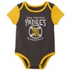 MLB San Diego Padres Infant Boys' 3pk Bodysuit - 4 of 4