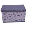 Bacati - Woodlands Gray/Beige Neutral Cotton Storage Toy Chest - 2 of 4