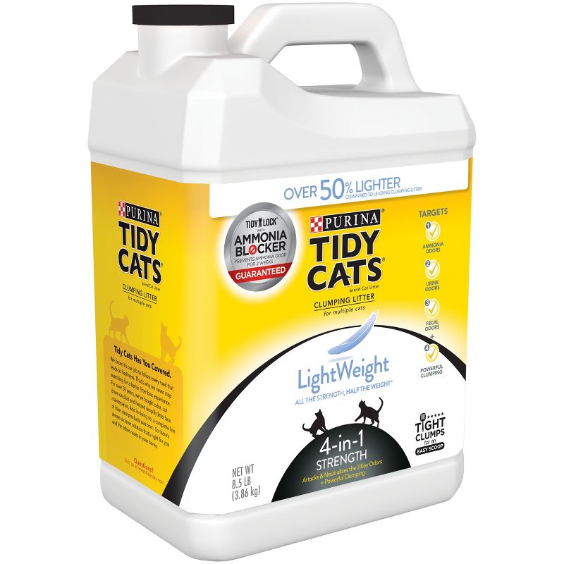 Purina Tidy Cats Lightweight 4-in-1 Strength Plastic Jug Clumping Cat Litter, 5 of 8