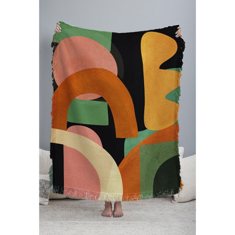 Nadja Minimal Modern Abstract 32 56"x46" Woven Throw Blanket - Deny Designs, 3 of 6