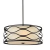 Chloe Lighting Gwen Transitional 3 Light Rubbed Bronze Ceiling Pendant 20" Wide - 3 of 4