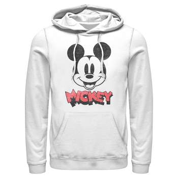 Men's Mickey & Friends Mickey Mouse Retro Headshot Pull Over Hoodie
