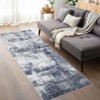 Washable Modern Abstract Rug Non Slip Low Pile Rug Soft Contemporary Throw Floor Cover Foldable Indoor Carpet for Living Room Bedroom - 3 of 4