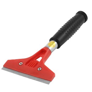 Unique Bargains Metal Car Window Film Scraper Tool Black Red 7.5" Height 1 Pc - 1 of 3