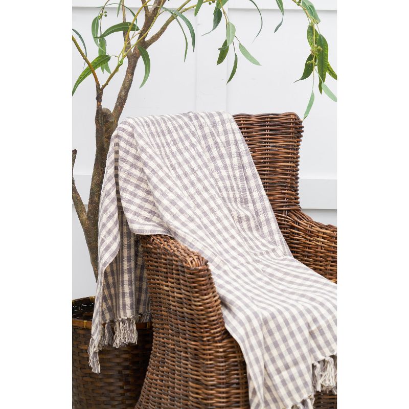 carol & frank 50" x 60" Gingham Check Throw Blanket Collection, 5 of 7