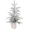 Northlight Heavily Flocked Potted Artificial Christmas Sprucetree - 24" - Unlit - 3 of 4