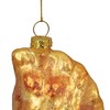 Northlight 5" Golden Glittered Pierogi Glass Christmas Ornament - 4 of 4