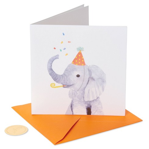 Birthday Hat Elephant Print Card Papyrus Target
