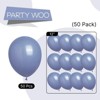 PartyWoo Balloons Dusty Blue Boho 12 Inch 50 pcs - 4 of 4