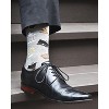 Memoi Men's Law N Order Heathered Bamboo Blend Novelty Crew Sock - 4 of 4