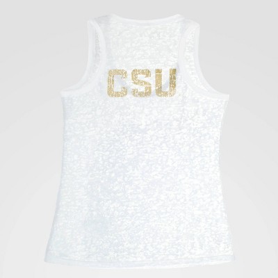 NCAA Colorado State Rams Burnout Tank Top - White M