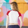 Dalix Heartly Ghost Short Sleeve Raglan Micro Rib Babe Tee Soft Cute Womens - 4 of 4