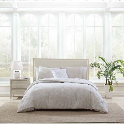 Tommy Bahama 8pc Queen Art of Palms Bedding Set Light Gray — фото 8