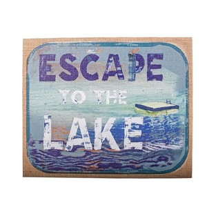 Beachcombers Escape To The Lake Wall Art 15.16" x 1.97" x 12.29" - 1 of 2