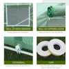 NicBex 20'x10'x7' Walk-in Tunnel Greenhouse with Roll-up Windows and Zippered Door, PE Cover for Growing Flowers, Herbs, Vegetables, Dark Green - 3 of 4