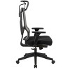 High back excusive office chair with head rest and 4 level locked; color black; 300lbs - 2 of 4
