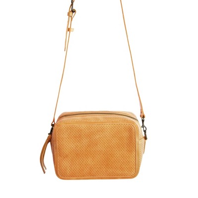 ABLE Women's Medium Perforated Zipper Crossbody