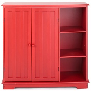 The Lakeside Collection Beadboard Wooden Storage Cabinets - 1 of 4