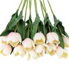 Unique Bargains Decoration Wedding Home Tulip Artificial Flowers 14.9" 12 Pcs - 3 of 4