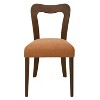 Okak Set of 2 Upholstered Heart-Shaped Hollow Back Dining Chair Without Arm,Wooden Accent Dining Chairs for Dining Room,Kitchen - 3 of 4