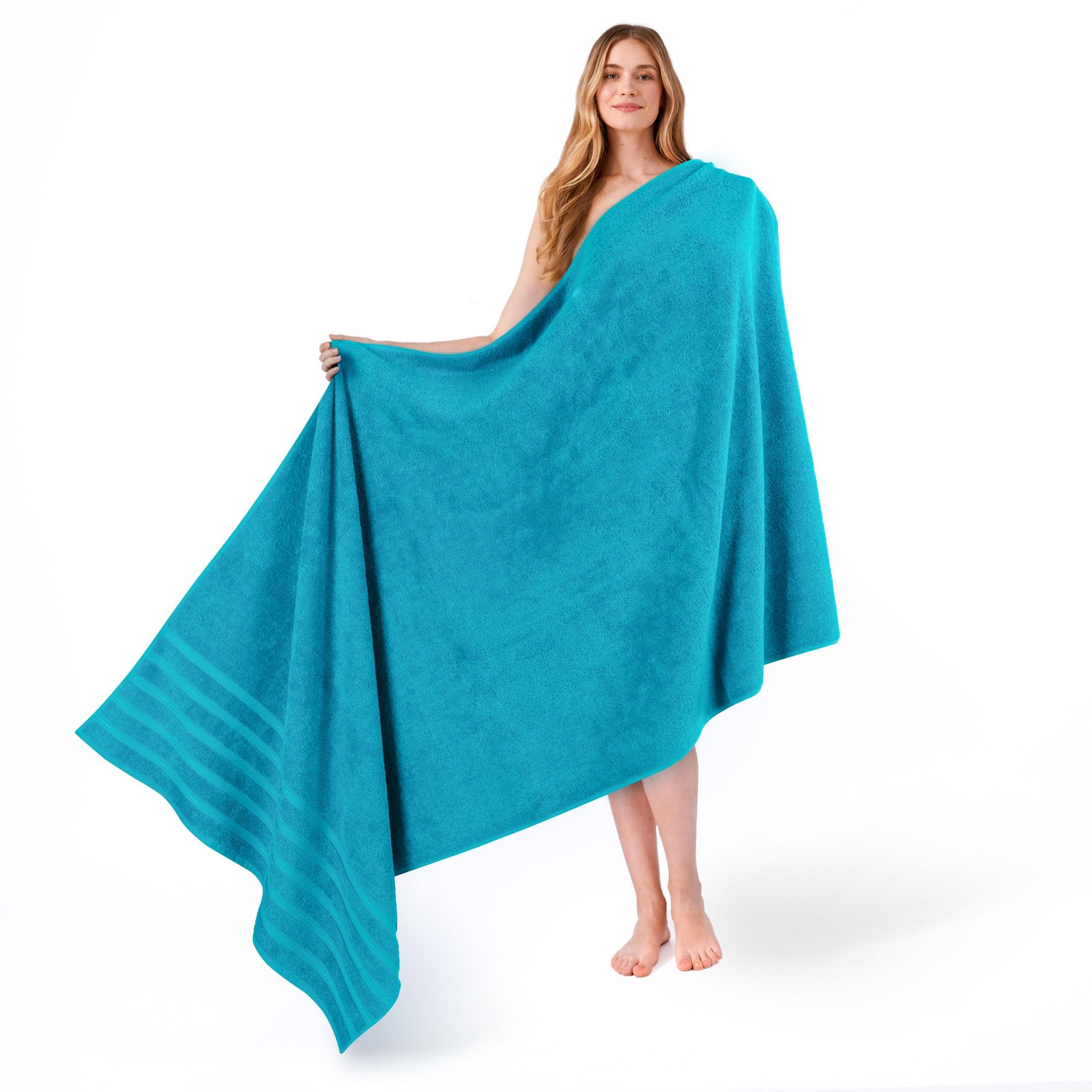 American Soft Linen 100% Cotton Jumbo Large Turkish Bath Towel Sheet, 35x70 inches Soft and Quick Dry Bath Sheet