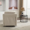 Upholstered Swivel Rotating Accent Chair with USB Port, Magazine Storage, Decorative Copper Nails, Thick Sponge and Spring Seat - 2 of 4