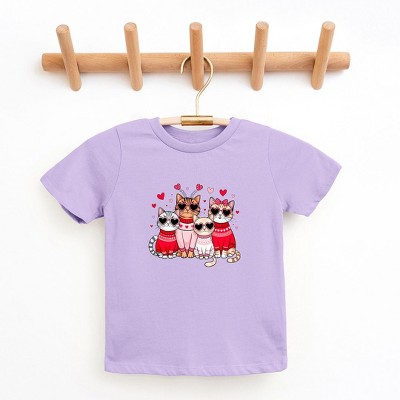 The Juniper Shop Valentine Kittens Youth Short Sleeve Tee