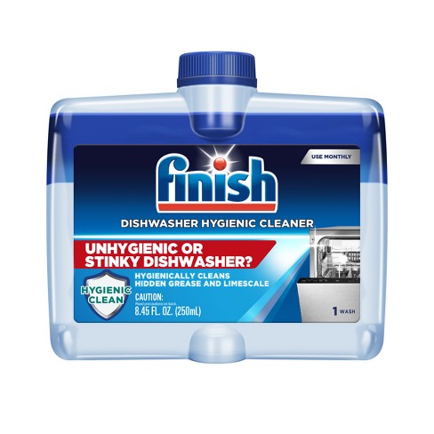 Finish Jet-Dry Rinse Aid, Dishwasher Rinse Agent & Drying Agent, 8.45 Fl Oz  with Finish Dual Action Dishwasher Cleaner: Fight Grease & Limescale