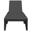 vidaXL Sun Lounger Anthracite 73.2"x23.6"x11.4" - Rattan Look Adjustable Recliner for Patio, Garden, and Deck - 4 of 4