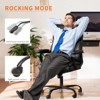 GlasFlength Seating Sets with Adjustable Armrest, Lumbar Support and Strong Metal Base, for home or office, Black, 21.85"* 21.65"*44.48" - 4 of 4