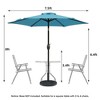LOVMOR 7.5ft * 7.5ft Patio Umbrella with Crank and Push Button Tilt,Red - 4 of 4