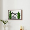 Gulches Deer Metal Art Moss Wall Decor - Heartwarming Nature Scene with Eco-Friendly Elegance - 3 of 4